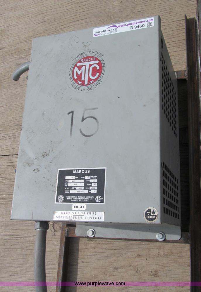 image for item G9460 Marcus 600 amp electrical transformer