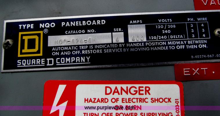 image for item G9461 Square D 400 amp type NQ0 electrical panel