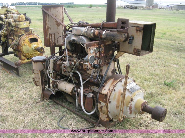 image for item A6490 Cummins four cylinder diesel irrigation engine