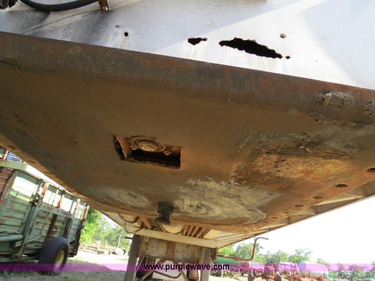 image for item B2337 1977 Kraus 42' aluminum bulk feed trailer