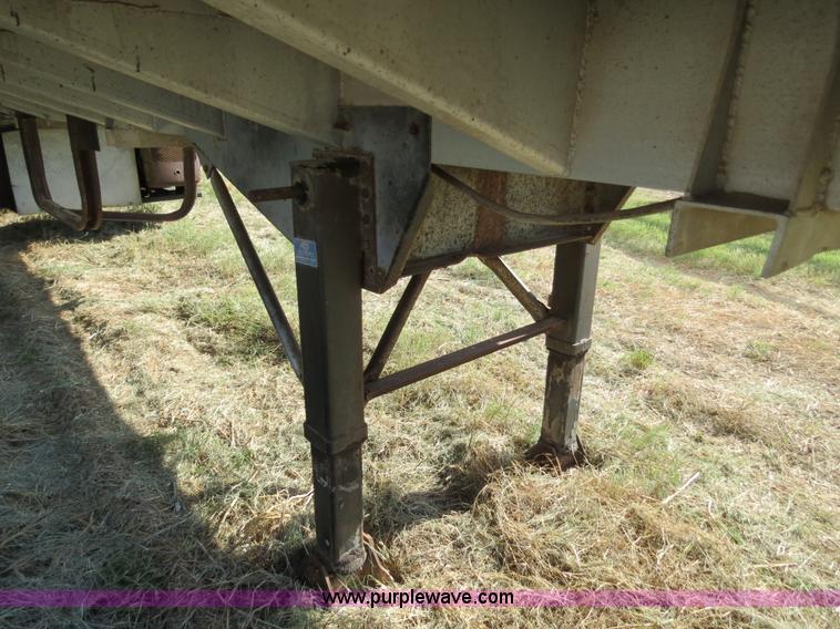 image for item B2337 1977 Kraus 42' aluminum bulk feed trailer