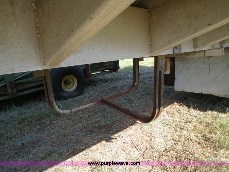 image for item B2337 1977 Kraus 42' aluminum bulk feed trailer