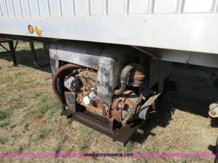 image for item B2337 1977 Kraus 42' aluminum bulk feed trailer