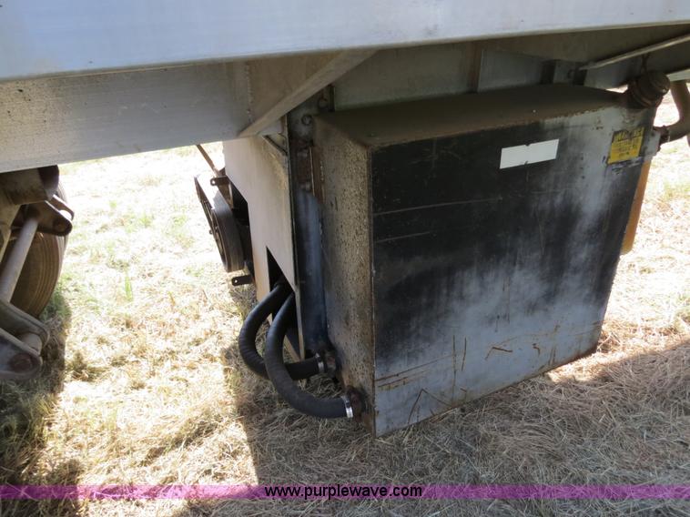 image for item B2337 1977 Kraus 42' aluminum bulk feed trailer