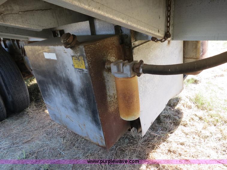 image for item B2337 1977 Kraus 42' aluminum bulk feed trailer