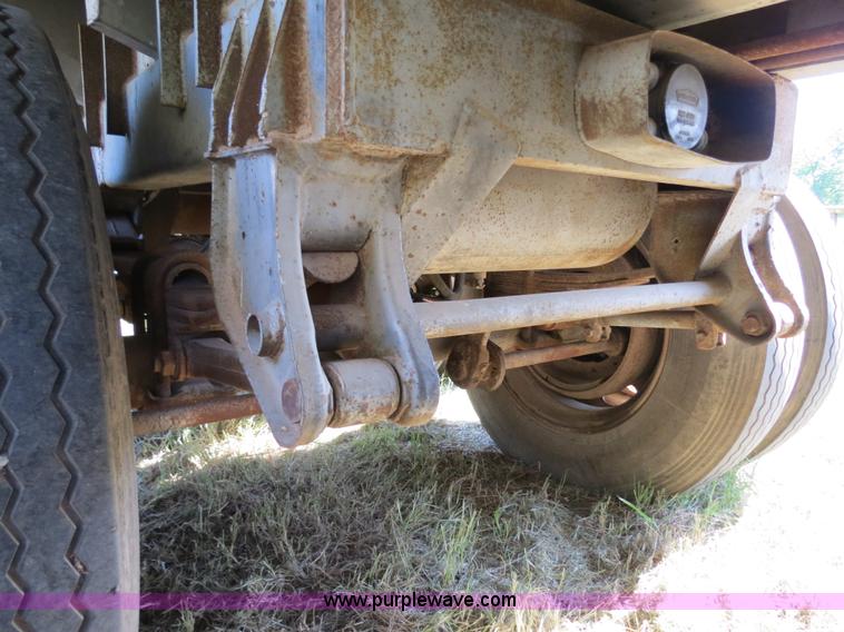 image for item B2337 1977 Kraus 42' aluminum bulk feed trailer