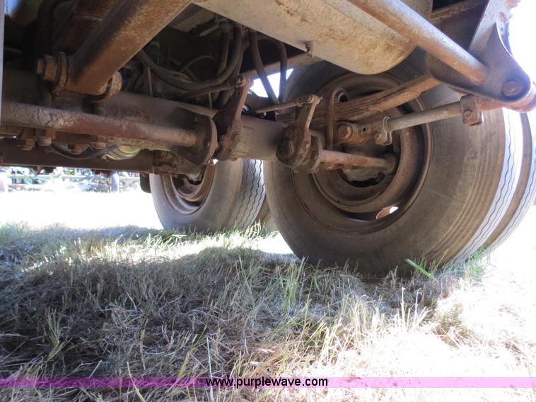 image for item B2337 1977 Kraus 42' aluminum bulk feed trailer