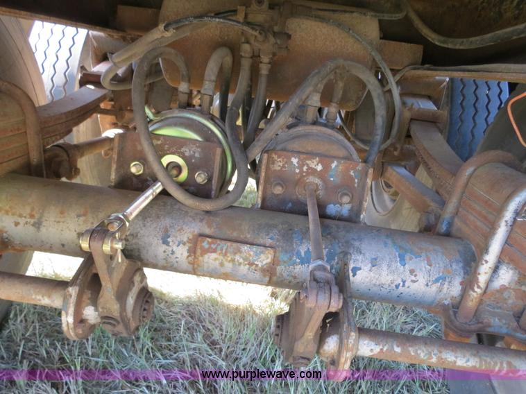 image for item B2337 1977 Kraus 42' aluminum bulk feed trailer