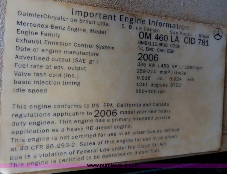 image for item B2423 2007 Sterling L9500 manure spreader truck