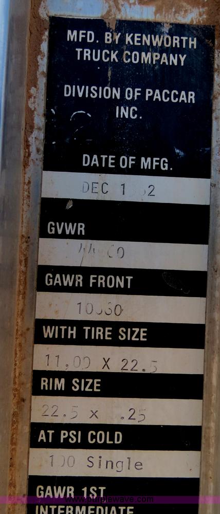 image for item B2428 1983 Kenworth C500 manure spreader truck