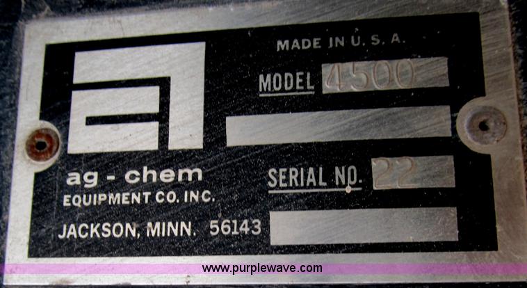image for item B2737 1985 Ag-Chem Big A 4500 floater