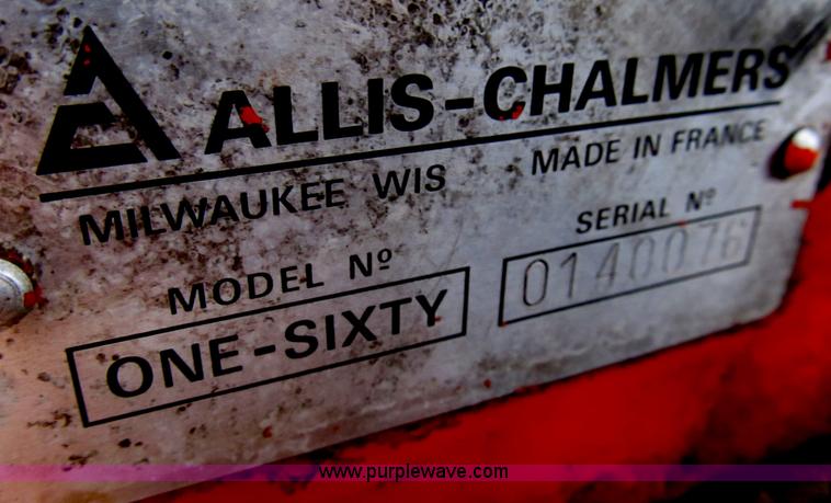 image for item B2754 Allis-Chalmers 160 tractor