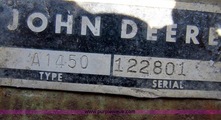 image for item B2770 John Deere A1450 5x18 bottom plow
