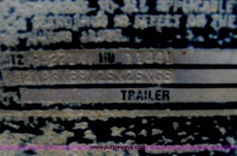 image for item B6397 1998 Merritt aluminum grain trailer