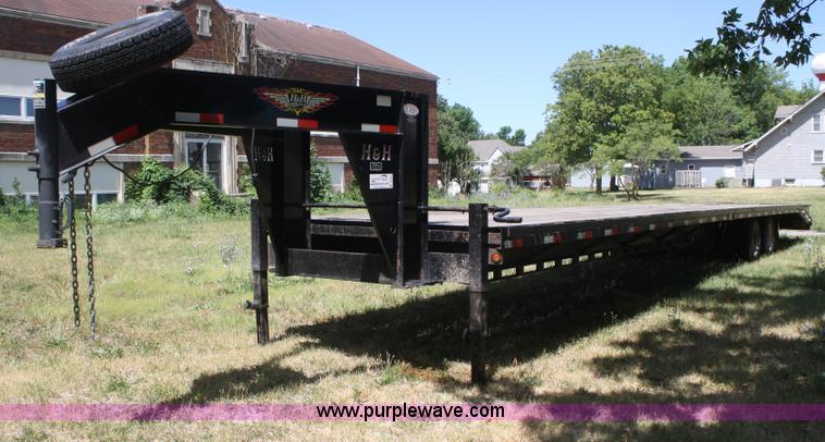 image for item B6693 2008 H & H double axle gooseneck trailer
