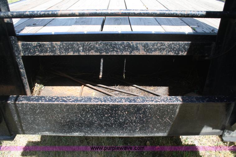 image for item B6693 2008 H & H double axle gooseneck trailer