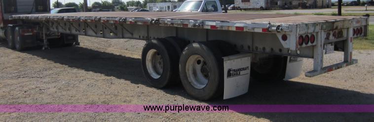 image for item D2036 1992 Transcraft TL120 S2 48' flatbed trailer