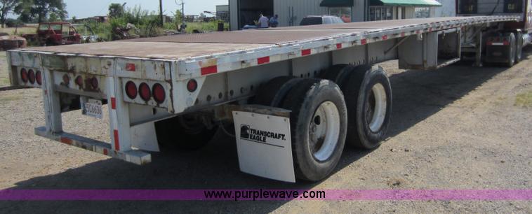 image for item D2036 1992 Transcraft TL120 S2 48' flatbed trailer