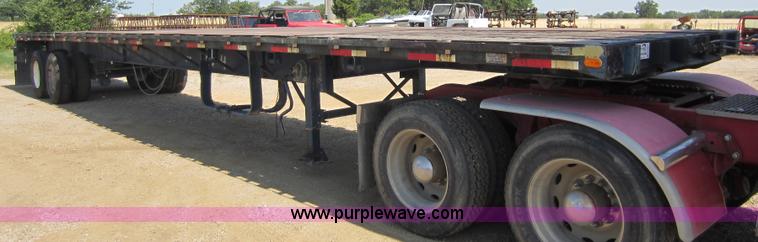 image for item D2037 1989 Trailmobile 48' flatbed trailer