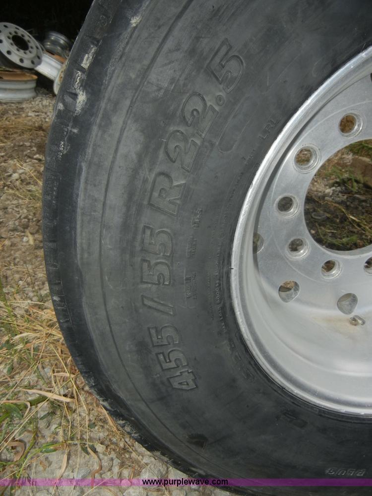 image for item D4358 (4) used Michelin 455/55R22.5 tires