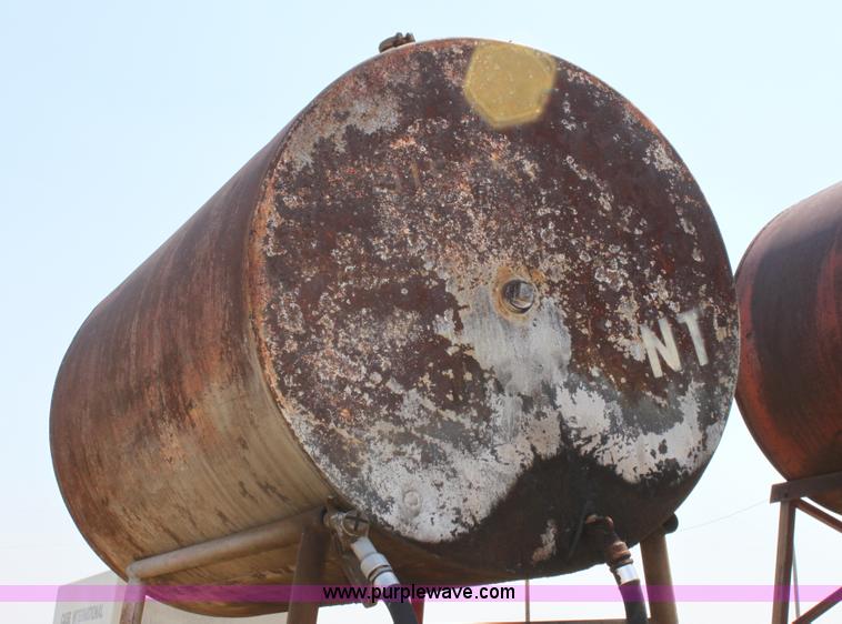 image for item D5214 (2) 300 gallon fuel tanks on stands