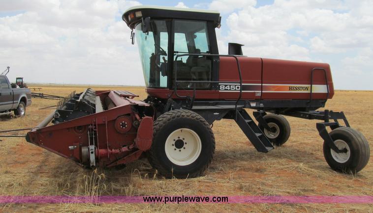 image for item G5502 1998 Hesston 8450 swather