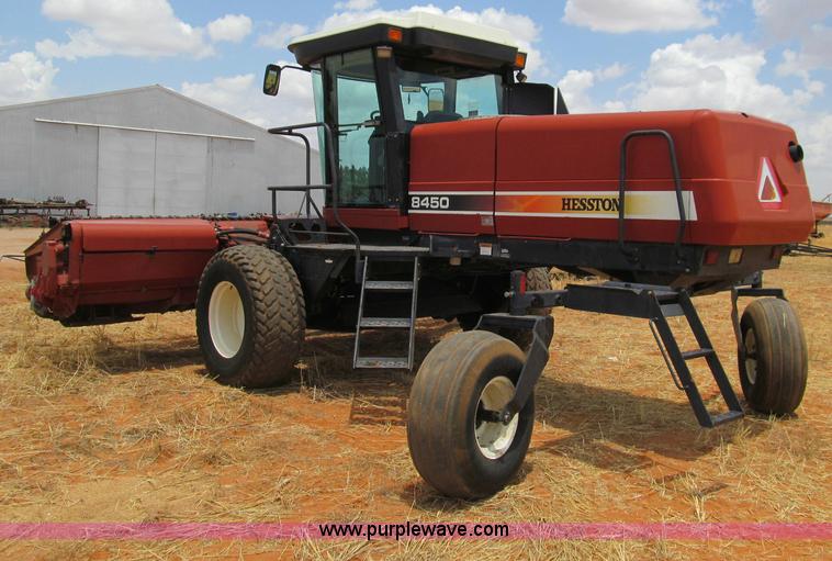 image for item G5502 1998 Hesston 8450 swather