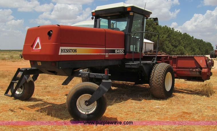image for item G5502 1998 Hesston 8450 swather
