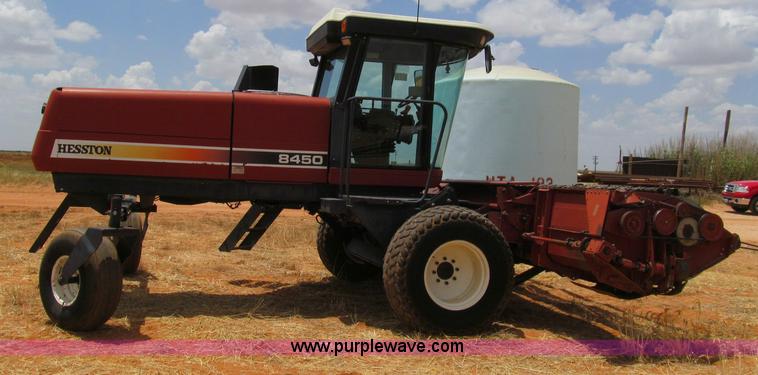 image for item G5502 1998 Hesston 8450 swather