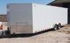 1996 Jensen 26 tandem axle enclosed trailer 22 main body 4 V nose 8 W 8 rear folding ramp 54 front f...