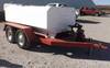 Tandem axle fuel trailer 15 5 L x 5 W 2 5 HP 1 5 pump 10 hose with dispenser nozzle 8 top inlet 20 m...