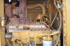 Thumbnail T_C3054ZI.JPG of 1987 Caterpillar 140G motor grader , 9,373 hours on meter , Caterpillar 3306DI six cylinder diesel e...
