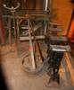 Assorted shop items Heat and spot lamps 11 stands and saw horses 2 5 clamps Shipping quotes availabl...
