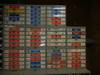 4 rows of assorted items Cotter pins, lock washers, nuts Bolts, socket set screws Grease fittings, ...