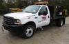 2002 Ford F550 Super Duty flatbed lube truck 18,127 miles on odometer 7 3L V8 diesel engine Automati...