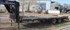 2000 Mongoose 25 gooseneck trailer 20 flatbed 5 dovetail 102 W 2 sliding fold over ramps Front locki...