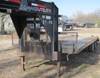 Thumbnail T_B1613A.JPG of 2000 Mongoose 25 gooseneck trailer , 20 flatbed , 5 dovetail , 102 quot W , 2 sliding fold over ramp...