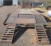 Thumbnail T_B1613AAAAAAAAAAAAA.JPG of 2000 Mongoose 25 gooseneck trailer , 20 flatbed , 5 dovetail , 102 quot W , 2 sliding fold over ramp...