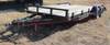 2002 Ark City 18 tandem axle car trailer 16 L x 83 W deck 2 L dovetail 2 ball 3,500 lbs axles 205/75...