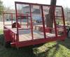 Thumbnail T_F4153E.JPG of 2005 Hugh single axle trailer , 14L x 6 5W wood deck , 11 5 quot H sides , 6 5W x 93 quot H rear gat...