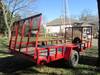 Thumbnail T_F4153F.JPG of 2005 Hugh single axle trailer , 14L x 6 5W wood deck , 11 5 quot H sides , 6 5W x 93 quot H rear gat...