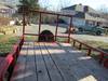 Thumbnail T_F4153Q.JPG of 2005 Hugh single axle trailer , 14L x 6 5W wood deck , 11 5 quot H sides , 6 5W x 93 quot H rear gat...