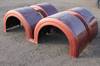 Dual half semi tractor truck fender set 102 L x 27 5 W x 30 5 H Includes mounting accessories Remove...