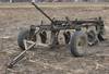 John Deere three bottom plow 18 blades Pin hitch Manual lift P215/75R15 tires Shipping quotes availa...
