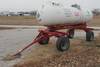 1,000 gallon NH3 anhydrous ammonia tank Running gear mounted Pin hitch Adjustable axles for side dre...