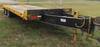 Thumbnail T_E3623E.JPG of 1982 shop built tandem axle equipment trailer , 19L x 102 quot W main deck , 5 beaver tail , Lights ...