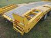 Thumbnail T_E3623T.JPG of 1982 shop built tandem axle equipment trailer , 19L x 102 quot W main deck , 5 beaver tail , Lights ...