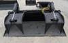 Wildkat heavy duty skid steer grapple bucket 74 W 3/8 sides 3/16 bucket 5/8 tongs 2 x 8 cylinder Rep...