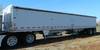 2001 Wilson Pace Setter 43 double hopper grain trailer 102 W x 72 H Shur Lok rollover tarp Aluminum ...