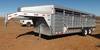 2011 Norte 24 gooseneck livestock trailer 24 x 6 8 2 divider gates One has sort gate 3 compartment ...